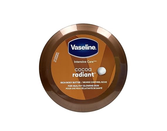 Vaseline Intensive Care Cocoa Radiant Smoothing Body Butter with Pure Cocoa Butter NET WT. 8 OZ/227g