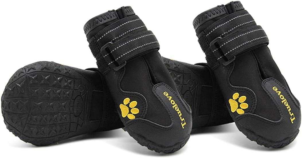 Waterproof, Breathable, Black Dog Shoes 1