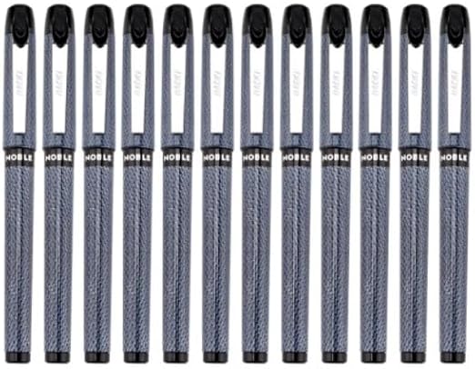 BaoKe Gel Ink Pens Rollerball Pens,Signature Pens 0.5,0.7,1.0mm, Medium Line, Box of 12 Pack PC2528(black) (0.5)