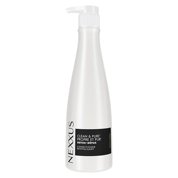 Nexxus Clean & Pure Detox Conditioner 13.5 oz | Balancing, For hair with buildup, For oily hair, Optimized PH to promote scalp health