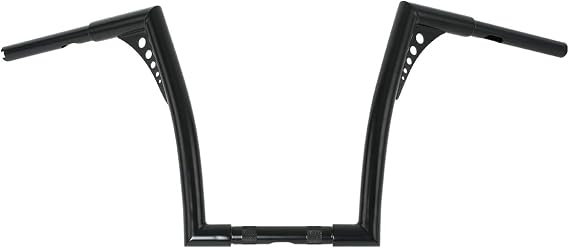XFMT Motorcycle Handlebars 1 1/4" Ape Hangers 14" Rise Batwing Handle Bar For Harley Davidson Softail FLST FXST Sportster XL Dyna Road King, Black