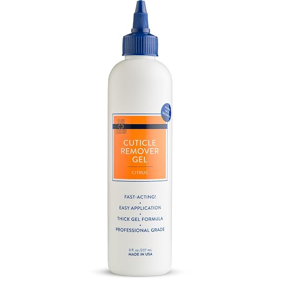 Blue Cross Cuticle Remover Liquid Gel, Hydrating, Moisturizing, Citrus, 8oz
