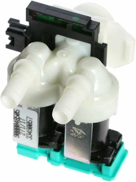 Solenoid Water Fill Inlet Valve Two Way to Fit Bosch WAS32469GB/23 WAS32469GB/24, Washing Machine 180° 606001
