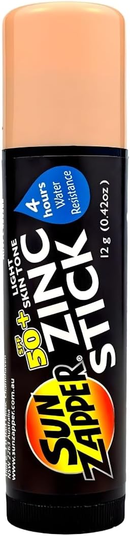 Sun Zapper Light Skin Tone Original Zinc Stick SPF 50 + Zinc Oxide Mineral Sunblock Stick for Face