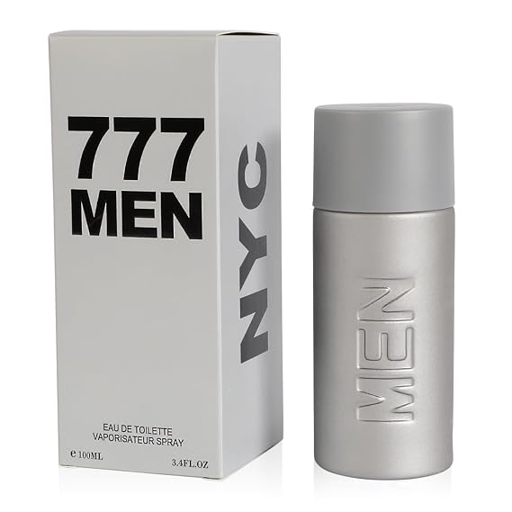 777 Men Eau de Toilette for Men Fresh Spicy Woody Mens Perfume, Masculine Scent, 100ml/3.4 Fl Oz