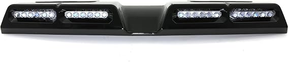 Predator4x4 Quad Pod Roof Mounted ABS Plastic Light Gloss Black with White LEDs Land Rover Discovery 3 & 4 L319 2004-2016 | Off-Road Accessory, Durable Upgrade, Easy Installation, Rugged & Stylish