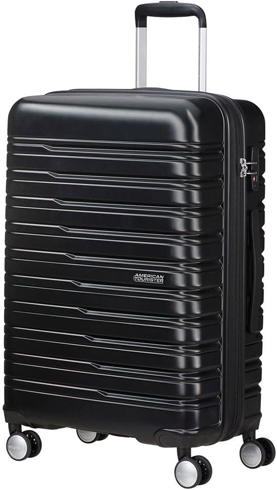 American Tourister Flashline - Spinner M, Case, 67 cm, 69/75 L, Black (Shadow Black)