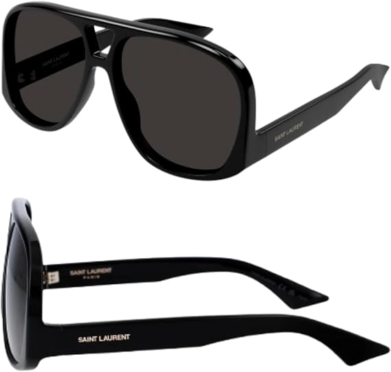 SAINT LAURENTSL SL 652/F SOLACE Aviator Sunglasses + Bundle with eSHADES Luxury Eyewear Kit