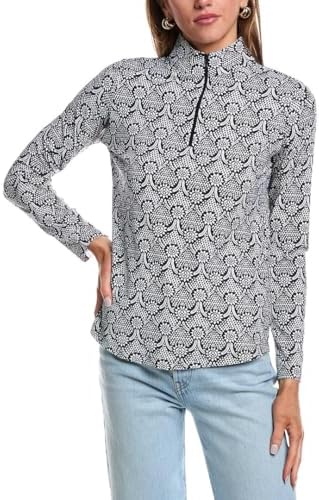 IBKUL Womens Leslie Geometric Golf Pullover