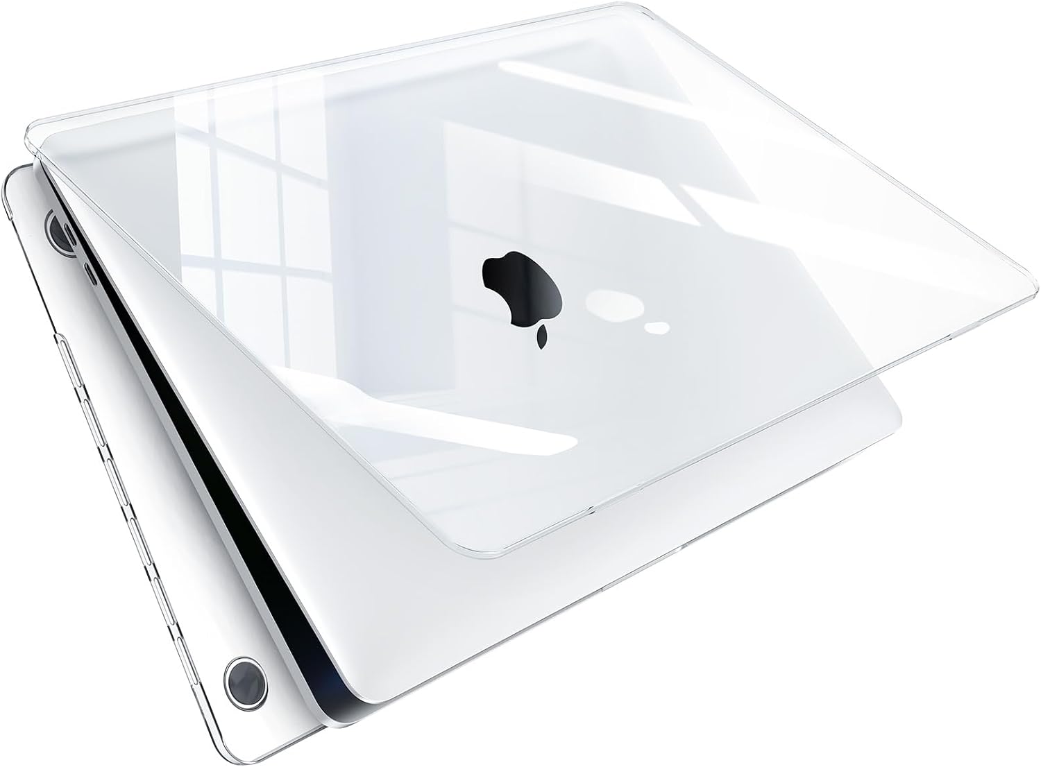EooCoo Case Compatible with MacBook Pro 13 inch M2 2024-2016 Release M1 A2338 A2289 A2251 A2159 A1989 A1706 A1708, [High Gloss, Ultra Slim, Seamless] Plastic Hard Shell Case, Crystal Clear