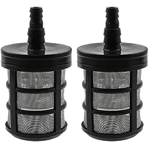 Stainless Steel Encryption Filters Double-Layers Stainless Steel Encryption Garden Hose Strainer with 3/8", 1/2" Barb Connection for Sprayer,Car Washers,Oil Pumps and Industrial Equipment (2 Packs)