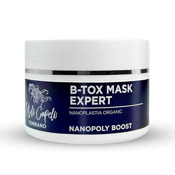 I Belli Capelli Torrano Hair B-tox Treatment, Nanoplastia Thermal Activated Mask for Dry Frizzy Hair, Formaldehyde Free - Results for up to 3 month - B-tox Capilar para el Cabello (250 ml/8.8 oz)
