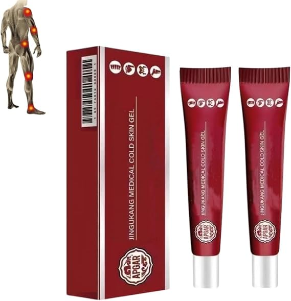 Jingukang Cold Compression Gel for Muscle and Joints, Cold Compress Gel for Soothes Knees, Lumbar, Neck, Hands, and Feet (2)