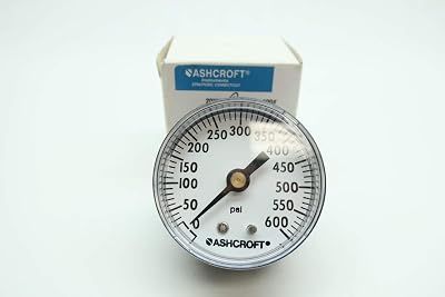ASHCROFT 20W1005PH 02B 600# Pressure Gauge 2IN 0-600PSI 14IN NPT D646337