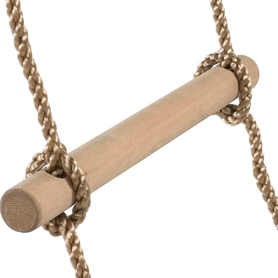 ISOP Swedish Wall Rope Ladder 6.5 ft, Climbing Rope Ladder for Kids