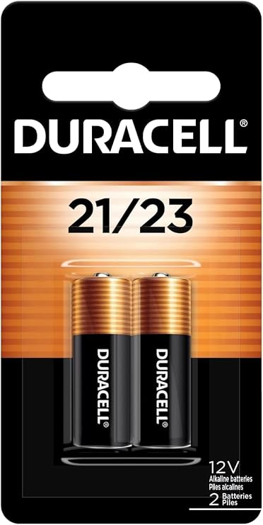 Duracell 12 Volt Alkaline Alarm Remote Battery MN21 / A23 2 Pack