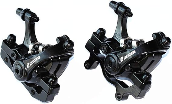BUCKLOS Mechanical Disc Brake Caliper, MTB Dual Piston Brake Calipers | Aluminum alloy line pulling brake caliper set with adapter, durable, fits mountain bike, ebike, road bike & scooter