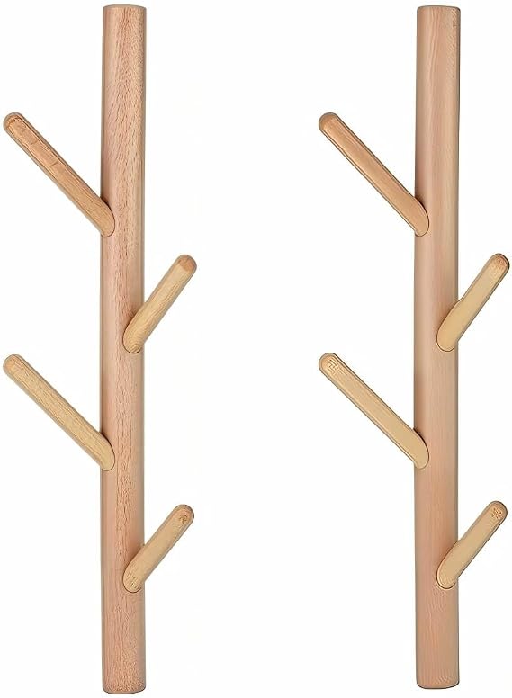 Wooden Wall Mount Coat Rack