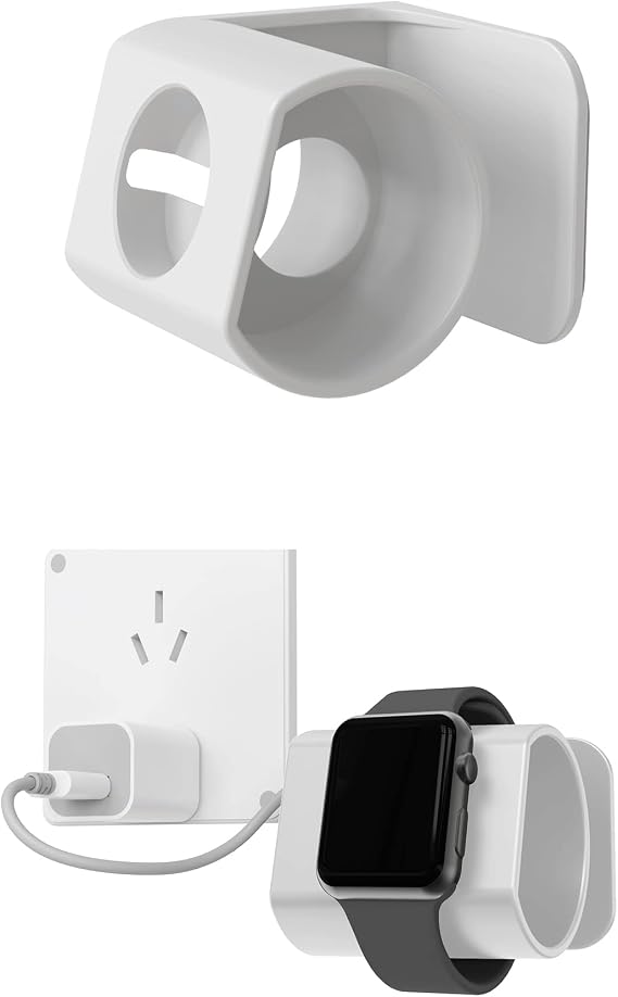 Wall Stand for Apple Watch Charger Holder, (White)