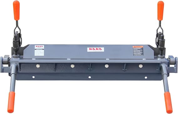 KAKA INDUSTRIAL Sheet Metal Brake, 24-Inch Metal Brake Bender, 18-Gauge Mild Steel Capacity, Heavy-Duty Metal Break, 0-135 Degrees Adjustable Siding Brake W-2418