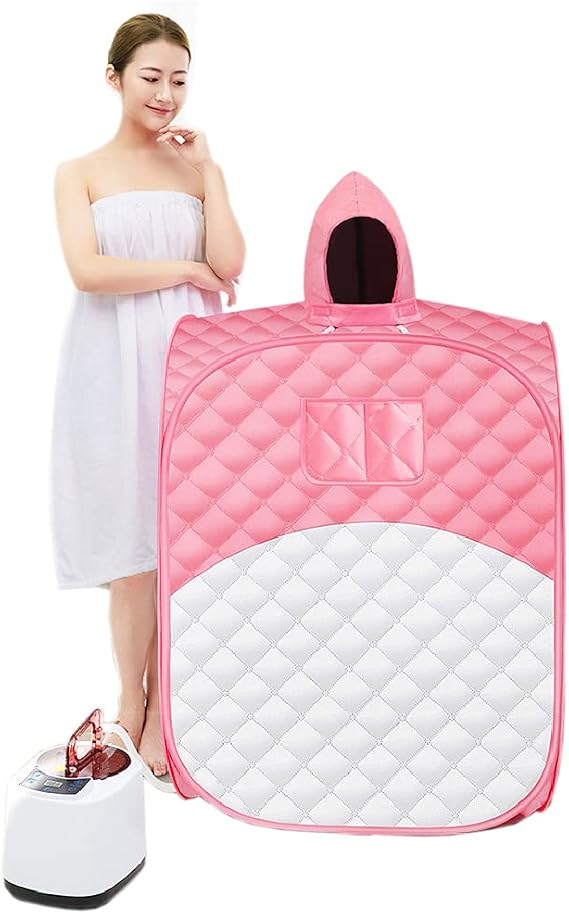 GJXJY Portable Steam Sauna Spa, 2L Steamer Personal Foldable Lightweight Sauna Tent with Remote Control, for Weight Loss Detox Therapy Household Use