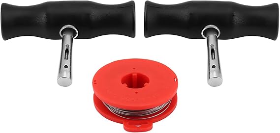 Luatoxy Car Windshield Removal Tool Kit, 2Pcs Window Handle Removal Tool Universal, Windshield Cutting Tools with 4.5m Cutting Wire, Windshield Disassembly with Plastic Handle