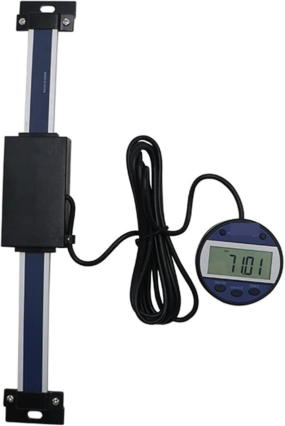 Linear Scale, 0-150 mm Aluminum Alloy Digital Linear Scale Readout Remote Magnet Display External DRO Milling Lathe,0-150mm-1