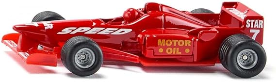 Siku F1 Racing Car 1357 | Diecast Metal & Plastic Toy Vehicle Replica | Black and Blue Color | Rotating Axles | Collectible Blister Series