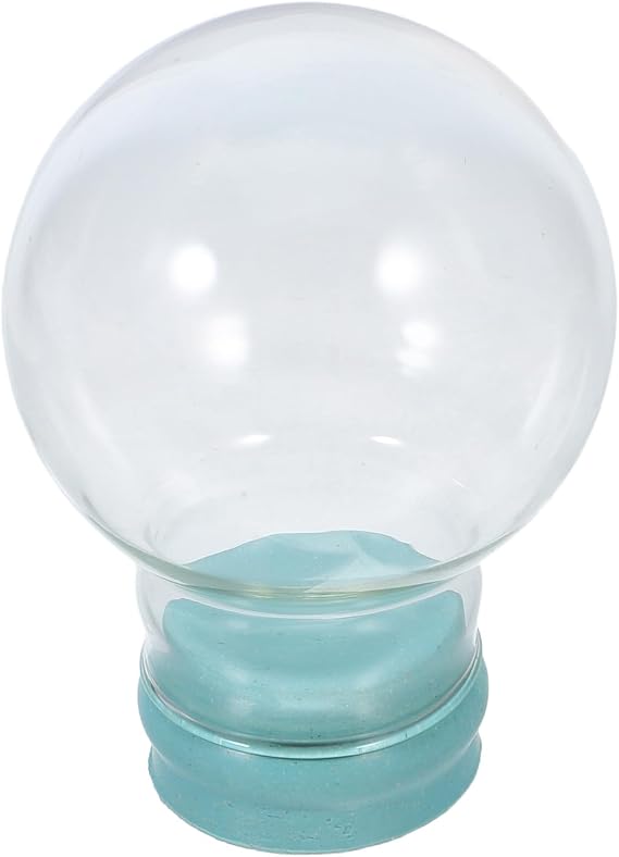 Keepsake Globe Display Case 45mm Thickened Glass Dome with Rubber Seal Easy to Clean Festive Style for Holiday Wedding Decoration