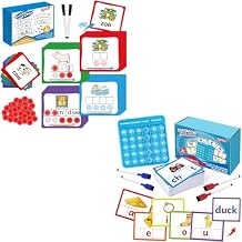 Torlam Elkonin Boxes Phonemic Awareness Phonics Games, CVCC & CCVC Word Games, Sight Words Flash Cards, Spelling Reading Learning Flashcards Kindergarten Classroom Must Have Learning