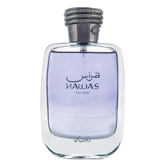 Rasasi Hawas For Men Eau De Parfum Spray 100ML (3.4 Oz) - Long Lasting Arabian Perfume, Premium Perfume Men, Ideal for Special Occasions & Daily Elegance, A Bold and Captivating Fragrance