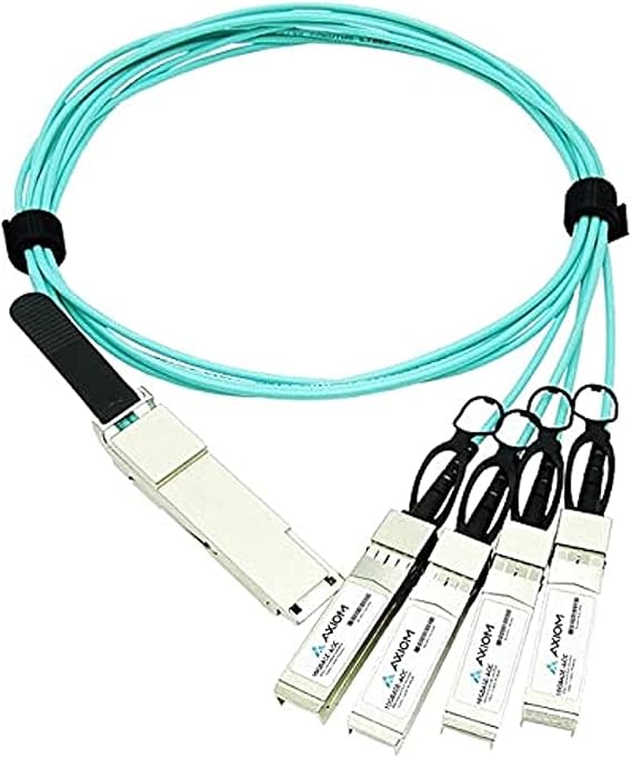 Axiom Axiom AOC-Q-S-40G-25M-AX 40Gbase-AOC Qsfp+ to 4 SFP+ Active Optical Cable Arista Compatible, 25m (AOC-Q-S-40G-25M-AX)