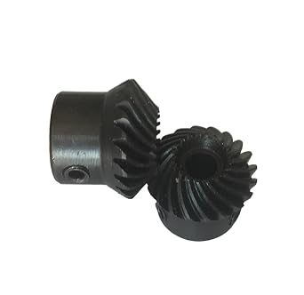 Gear Teeth Spiral Bevel Gear 15 18 20 22 25 30 Teeth 1.5 Module 1.5M 45# Steel 90 Degree Tapered Wheel Pinion Pilot Bore Helical Spiral Bevel Gear(1Pair 15 Teeth)