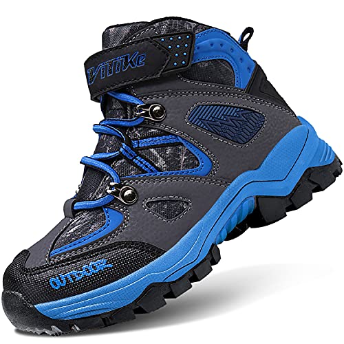 Littleplum Boys Snow Boots Winter Waterproof Antiskid Boots Hiking Outdoor Shoes Booties for Unisex Kids Little KidBig Kid