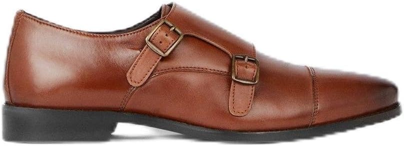 Debenhams Mens Kiln Leather Double Monk Strap Casual Shoes