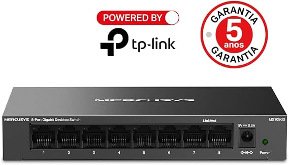 Mercusys MS108GS, 8-Port Gigabit Desktop Switch