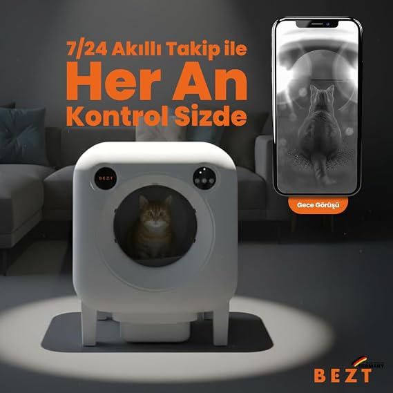 Smart Cat Pro Kameralı Otomatik Akıllı Kedi tuvaleti