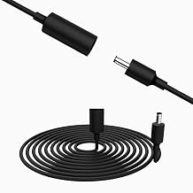 10ft Power Extension Cable for Echo Pop, Dot 3rd Generation 5th Generation and Show 5 2nd Generation - No Loose, Anti-Electric Shock, IP53 Waterproof Black