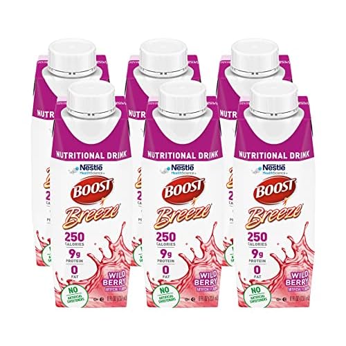 Boost Breeze Nutritional Drink Wildberry, 8 Fl Oz Pack of 6