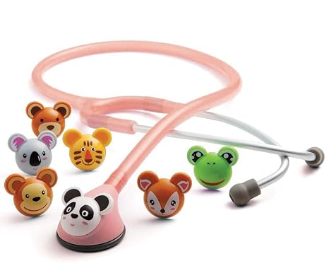 ADC Adscope Adimals 618 Pediatric Stethoscope With Tunable Afd Technology, Pink, 30 Inch, 8.8 Ounce