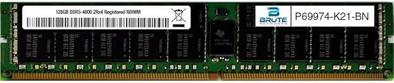P69974-K21-BN - 128GB PC5-38400 DDR5-4800Mhz 2Rx4 ECC Registered RDIMM(Compatible with OEM PN# P69974-K21)