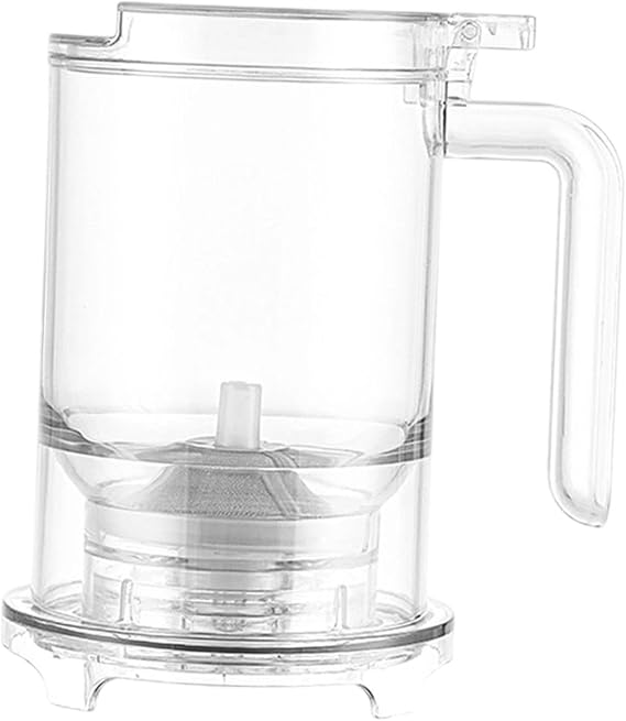 Loose Leaf Tea Infuser Pot Cup Filtered Infusion Kettle Easy Clean High Temperature Resistant Brewer Bottom Dispensing Teapot, Clear White