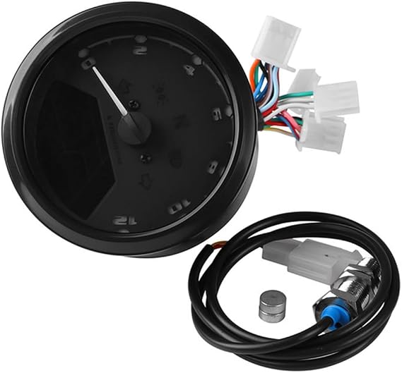 Motorcycle LCD Instrument Speedometer Odometer Tachometer Digital LCD Oil Gauge with Induction Sensor