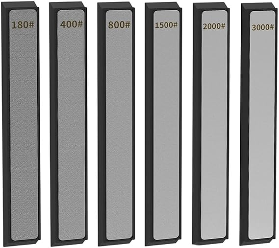 Plates Kit for XARILK Type Sharpeners Diamond Knife Sharpening Stones 6 PCS Set 180# 400# 800# 1500# 2000# 3000#