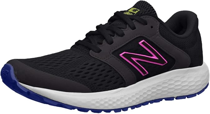 New Balance Women's 520 V5 Running Shoe, Black/Pink, 5.5 M US