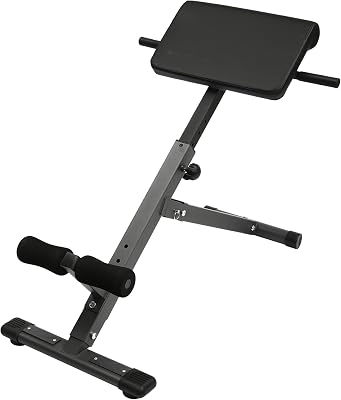 Roman Chair Back Extension Machine Foldable 5 Position Adjustable Sit up Exercise Multi-Functional Hyperextension Bench Workout Equipment Ab Machine Angle Height Adjust 330LBS Heavy-Duty for Home Gym