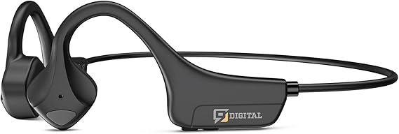 9 DIGITAL Kemik İletimli Kulaklıklar Bluetooth 5.0, Dahili Mikrofonlu Kablosuz Açık Kulak Kulaklığı, Su Geçirmez Kulaklıklar, Koşu, Bisiklet, Yürüyüş, Spor Salonu, Tırmanma ve Sürüş için Sweatproof Spor
