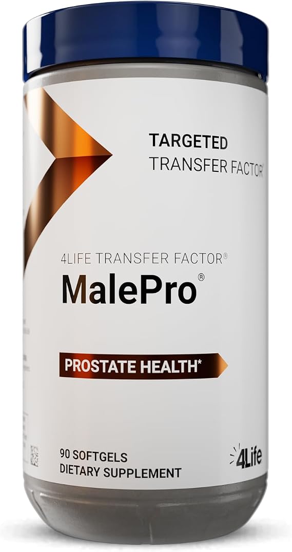 4Life Transfer Factor MalePro Prostate Support with Lycopene, 90 Softgels | Saw palmetto, Isoflavones, Zinc, Selenium, Supplements for Men, Broccoli extract, Prostate health, Urinary support