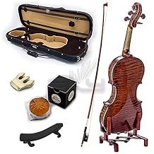 Professional Hand Made Violins 4/4 Full Size Beautiful Flamed Back (FL001-HP-E621)