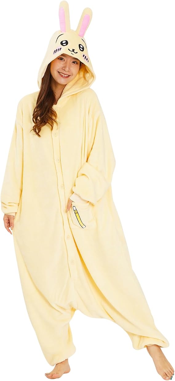 SAZAC Kigurumi -Usagi - Onesie Jumpsuit Halloween Costume Cream